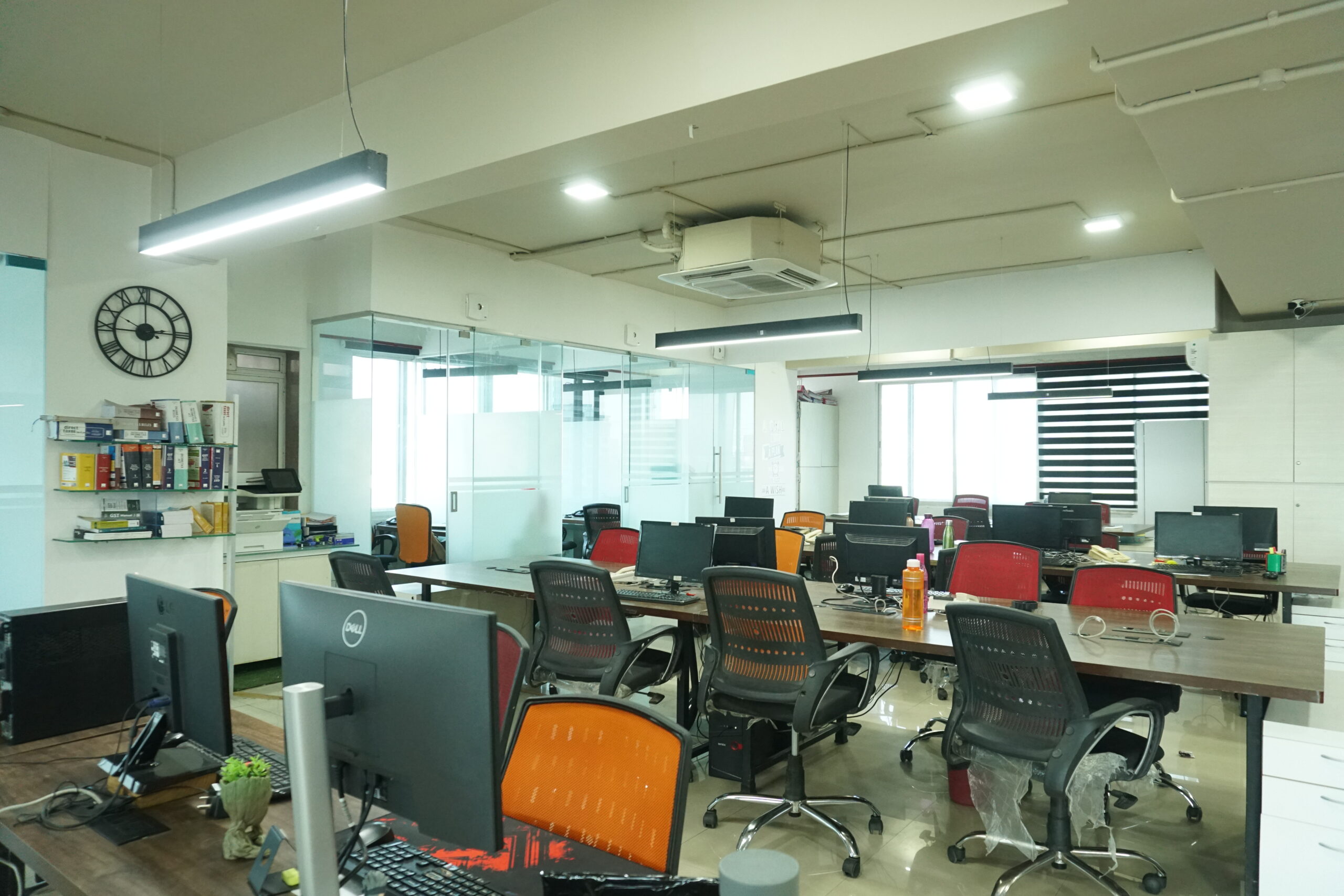 Workstations ready for the day