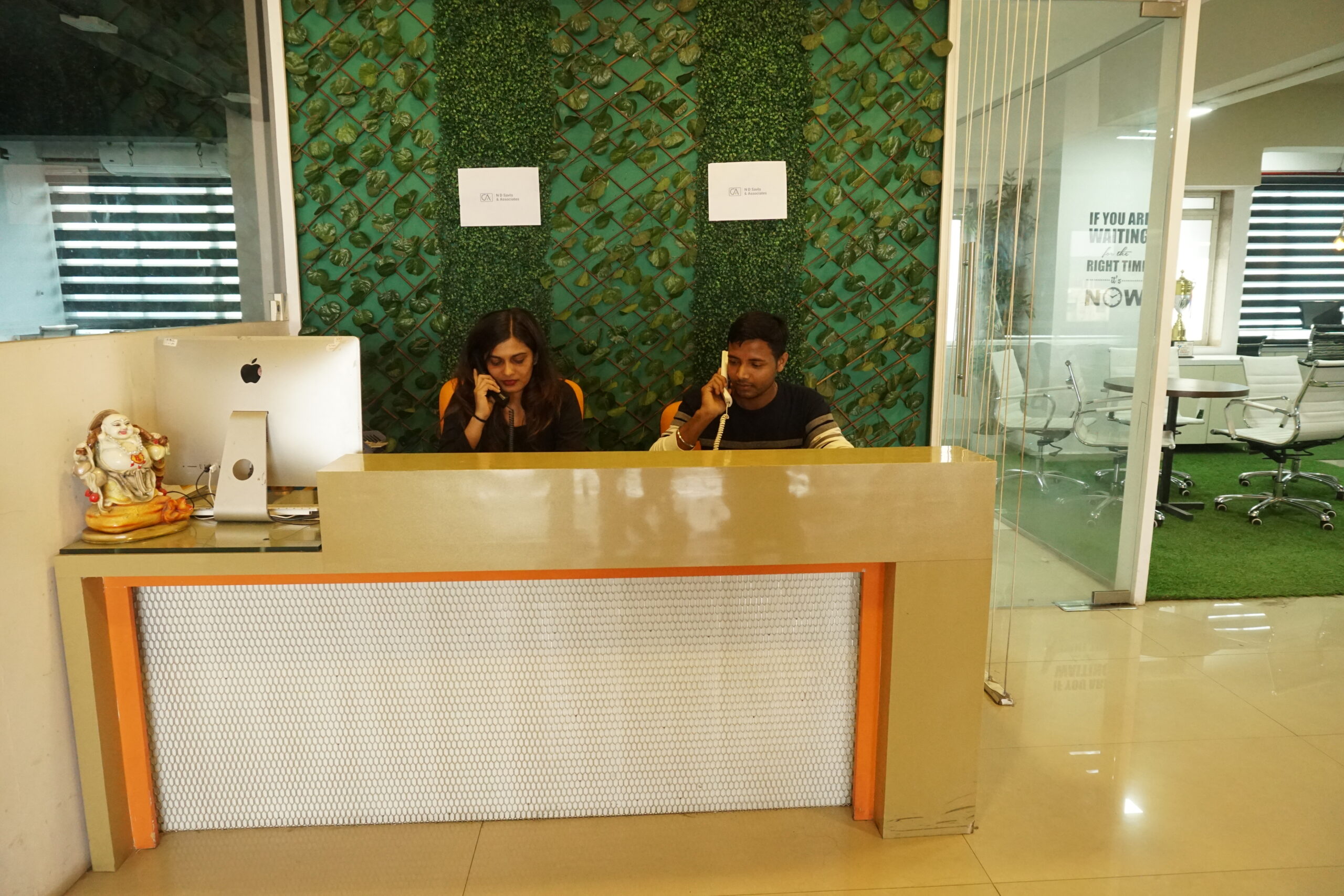 Reception desk