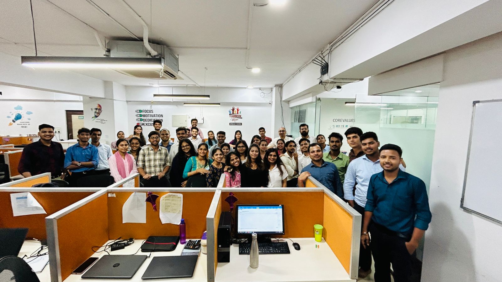 Celebration at the office