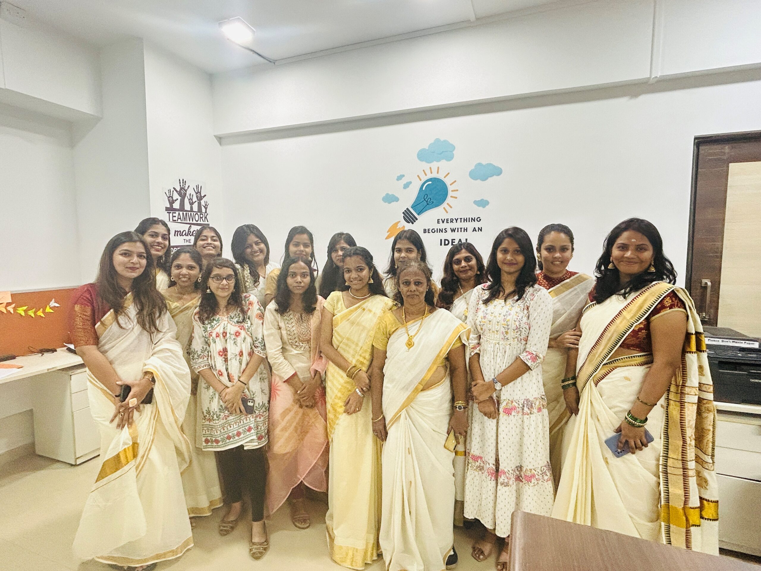 Onam celebration at the office