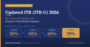 Updated ITR (ITR-U) 2026: File 4 Years of Pending Returns Now — Penalties & Filing Window Explained