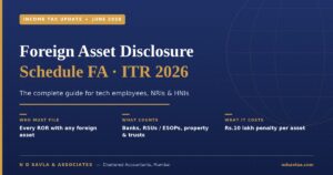 Foreign Asset Disclosure (Schedule FA) for ITR Filing 2026: The Complete Guide for Tech Employees, NRIs & HNIs