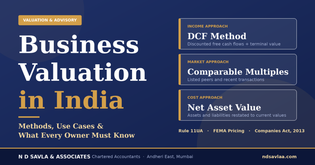 Business Valuation in India: Methods, Use Cases & What Every Owner Must Know